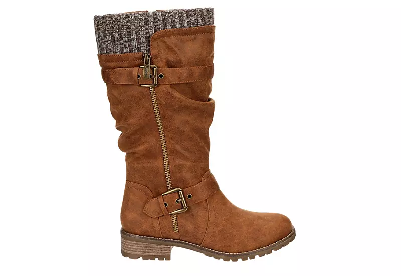 Xappeal Womens Chelsey Tall Boot - Brown - Image 2