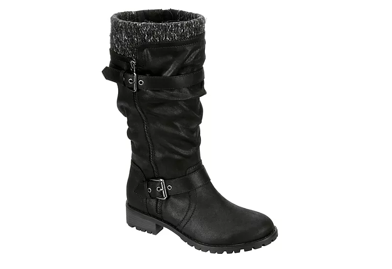 Xappeal Womens Chelsey Tall Boot - Black