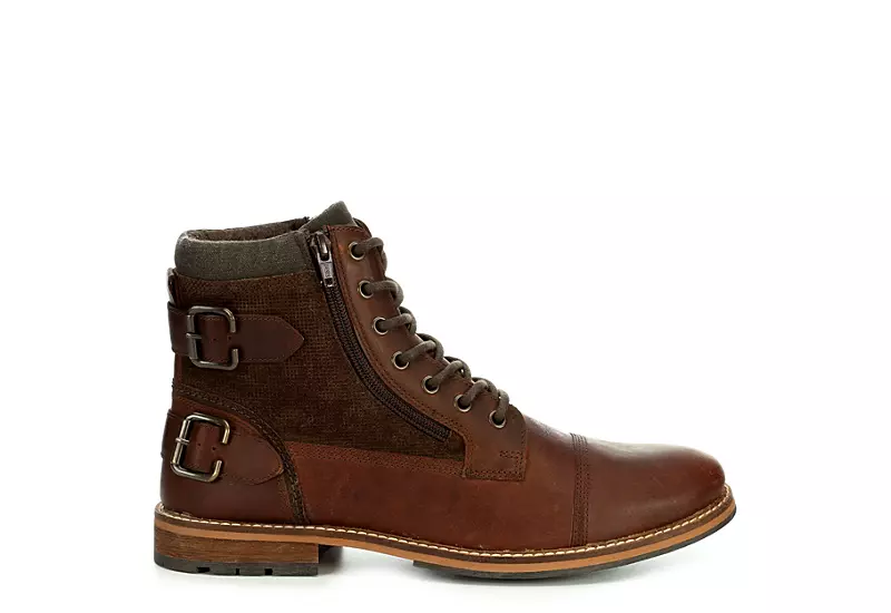 Franco Fortini Mens Dalton Lace-up Boot - Brown - Image 2