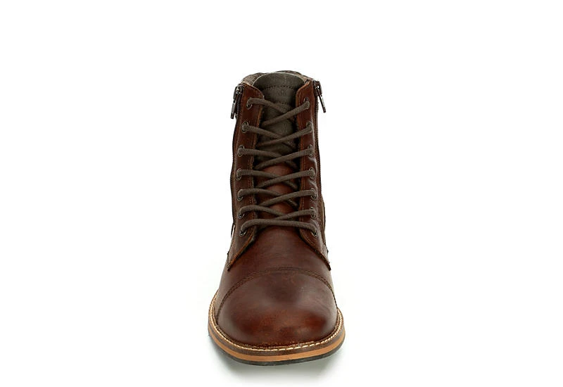 Franco Fortini Mens Dalton Lace-up Boot - Brown - Image 3