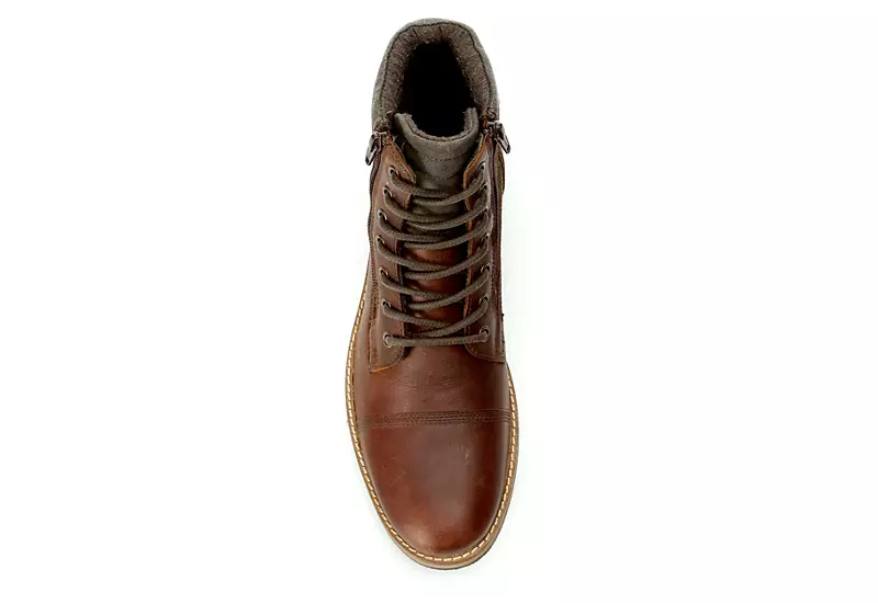 Franco Fortini Mens Dalton Lace-up Boot - Brown - Image 6