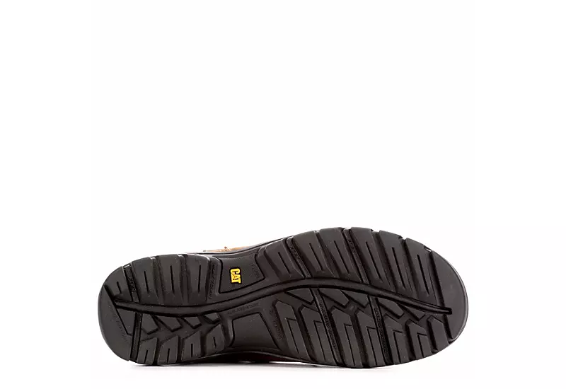 Caterpillar Mens Threshold Waterproof Steel Toe Work Boot - Brown - Image 7