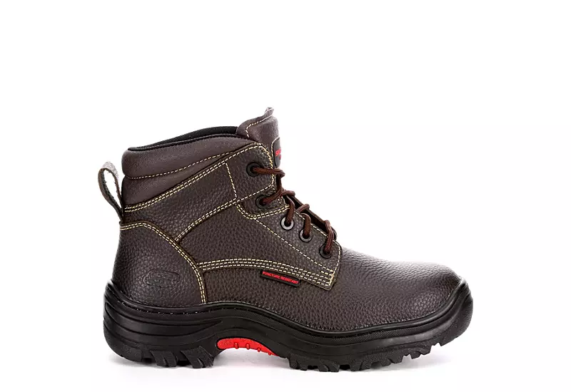 Skechers Mens Burgin-tarlac Steel Toe Work Boot - Brown - Image 2
