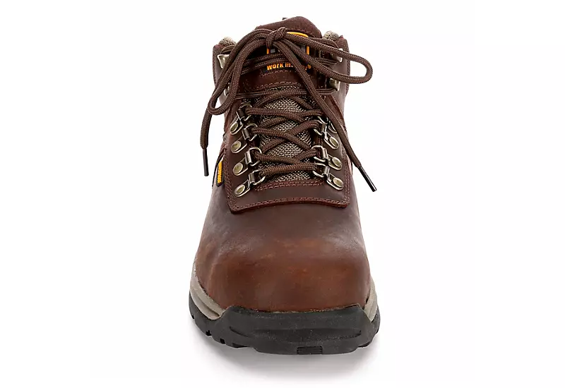 Work Master Mens Colorado Steel Toe Work Boot - Brown - Image 3