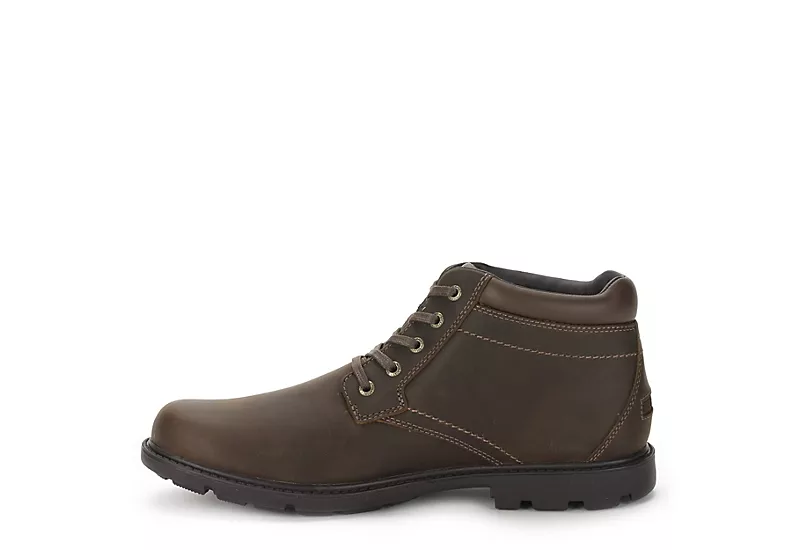 Rockport Mens Rugged Bucks Waterproof Chukka Boot - Tan - Image 3