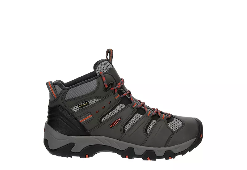 Keen Mens Koven Waterproof Mid Hiking Boot - Grey - Image 2