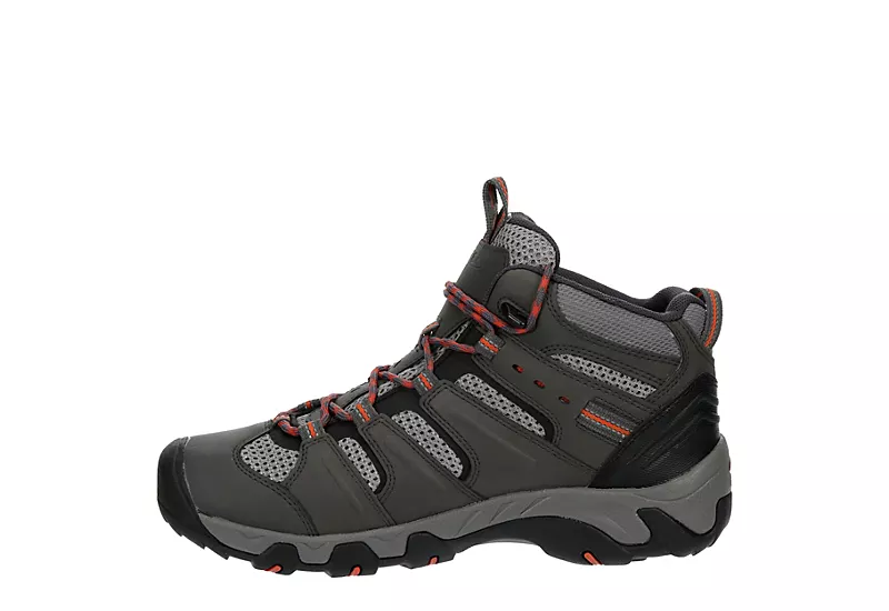 Keen Mens Koven Waterproof Mid Hiking Boot - Grey - Image 4