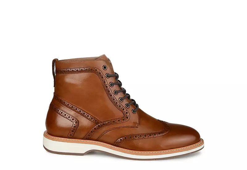 Thomas & Vine Mens Enzzo Lace-up Boot - Cognac - Image 2