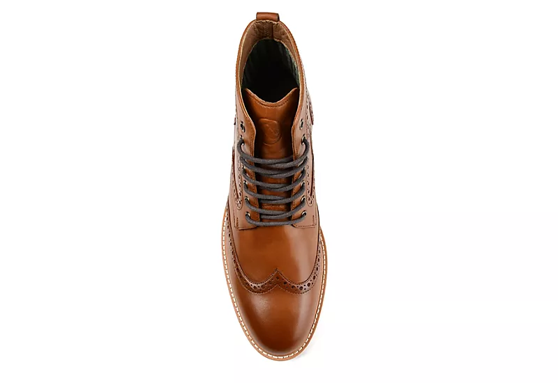 Thomas & Vine Mens Enzzo Lace-up Boot - Cognac - Image 6