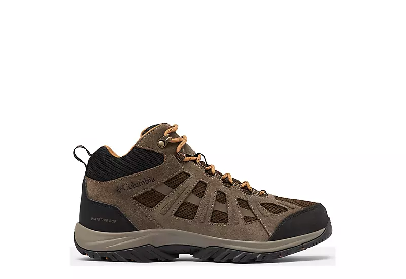 Columbia Mens Redmond Iii Mid Waterproof Hiking Boot - Khaki - Image 2