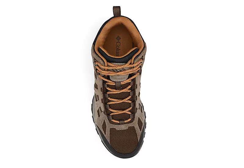 Columbia Mens Redmond Iii Mid Waterproof Hiking Boot - Khaki - Image 6
