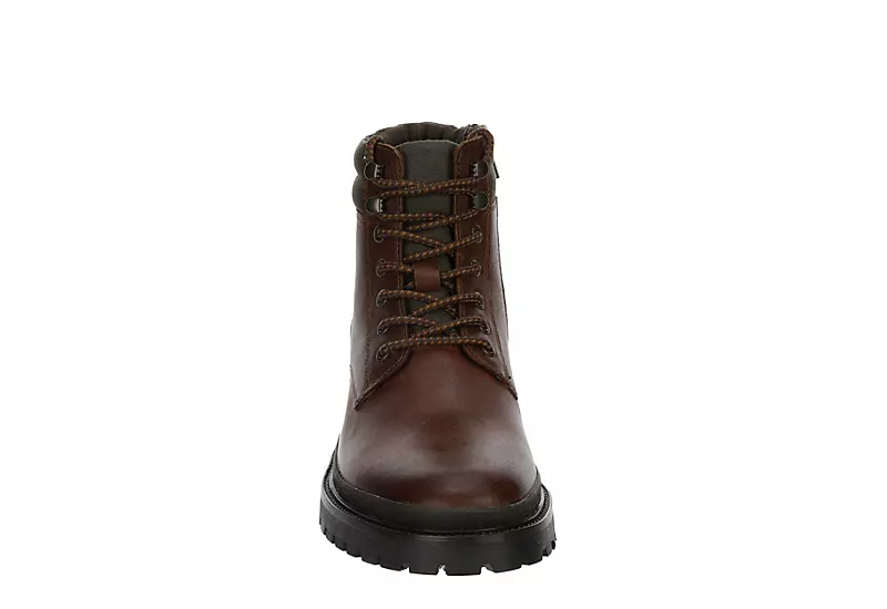 Franco Fortini Mens Range Lace-up Boot - Brown - Image 3