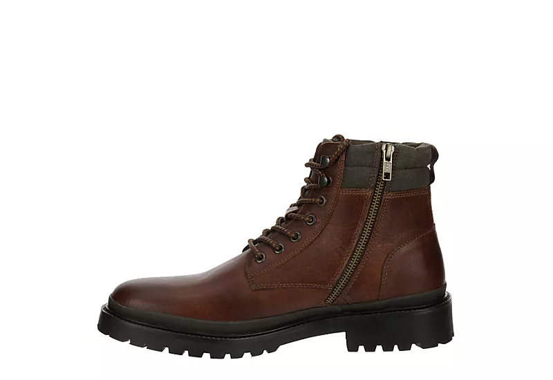 Franco Fortini Mens Range Lace-up Boot - Brown - Image 4