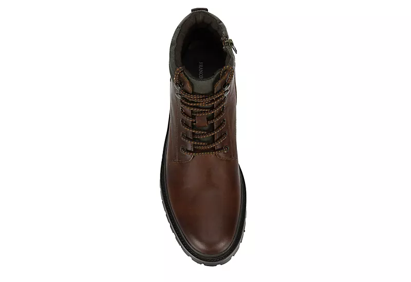 Franco Fortini Mens Range Lace-up Boot - Brown - Image 6