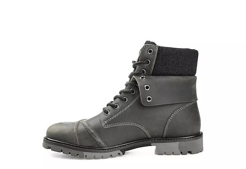 Territory Mens Grind Lace-up Boot - Grey - Image 4