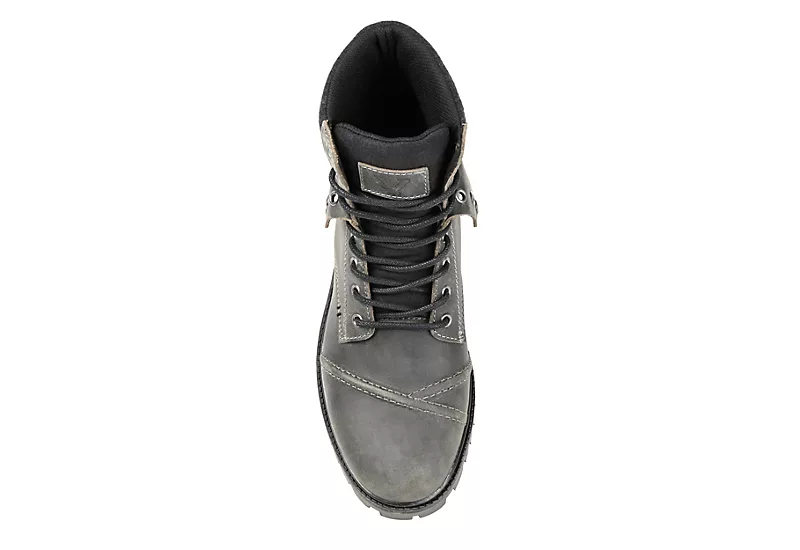 Territory Mens Grind Lace-up Boot - Grey - Image 6
