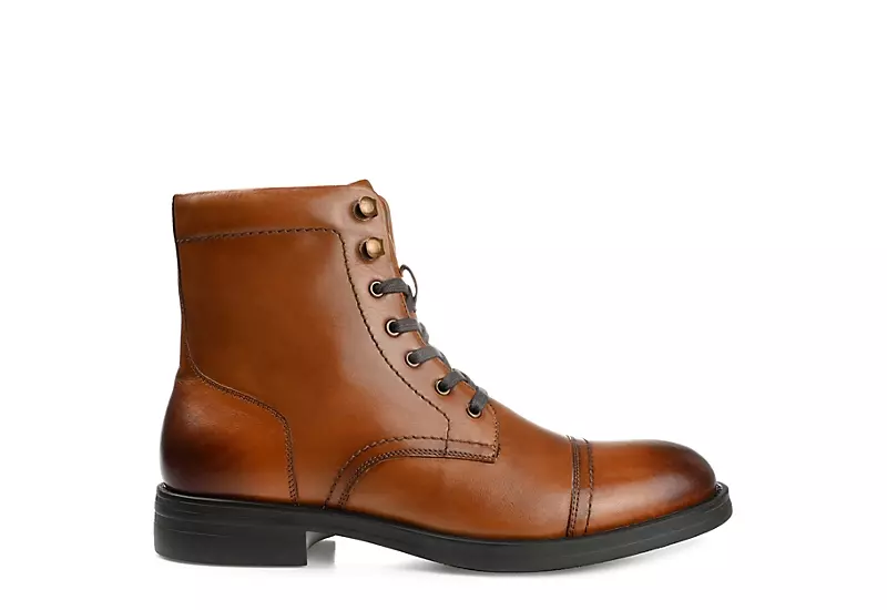 Thomas & Vine Mens Darko Lace-up Boot - Cognac - Image 2