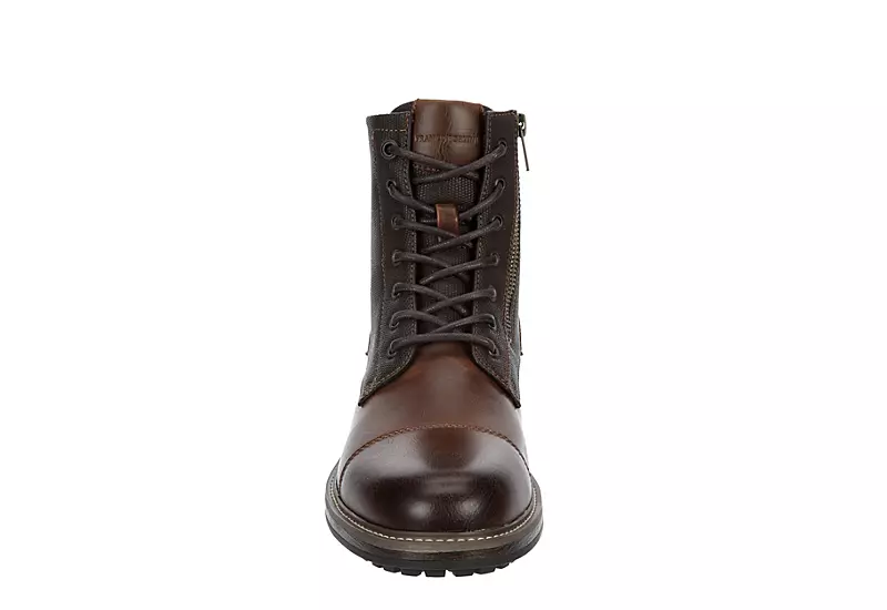 Franco Fortini Mens James Lace-up Boot - Brown - Image 3