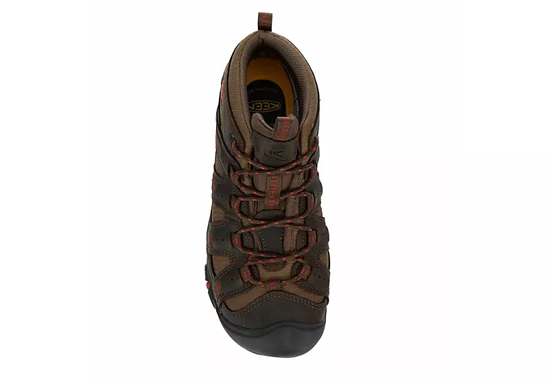 Keen Mens Siskiyou Mid Waterproof Hiking Boot - Brown - Image 6