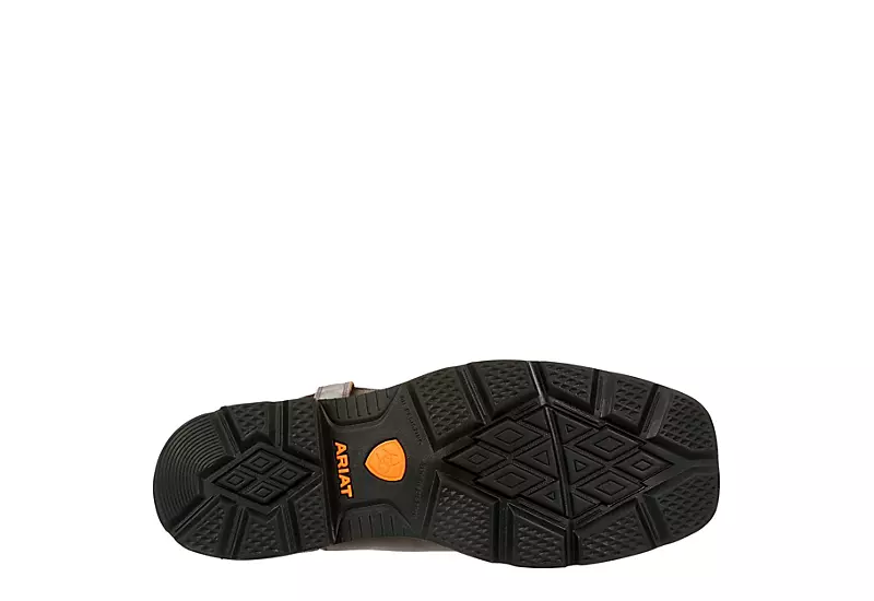 Ariat Mens Groundbreaker Western Work Boot - Brown - Image 7