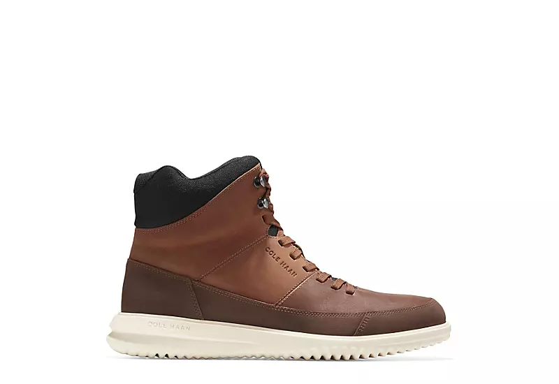 Cole Haan Mens Grand Hiker Waterproof Lace-up Boot - Tan - Image 2