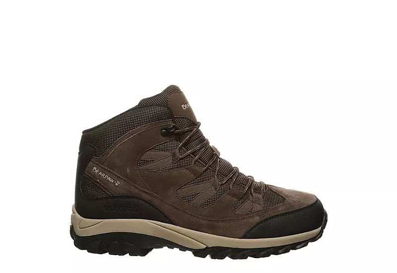 Bearpaw Mens Tallac Waterproof Mid Hiking Boot - Chocolate - Image 2