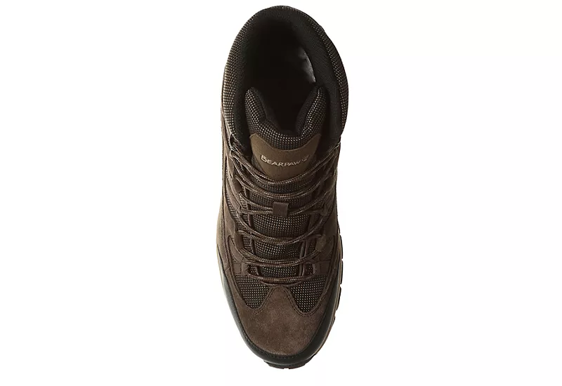 Bearpaw Mens Tallac Waterproof Mid Hiking Boot - Chocolate - Image 5