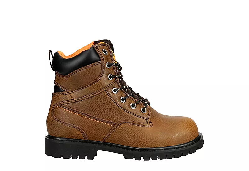 Work Master Mens Mt. Prospect Bl Work Boot - Brown - Image 2