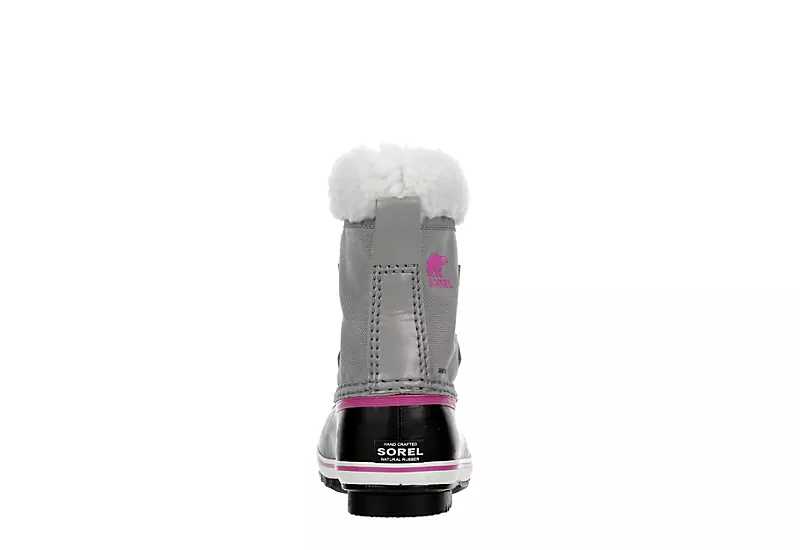 Sorel Girls Infant Pac Nylon Wp Snow Boot - Grey - Image 5
