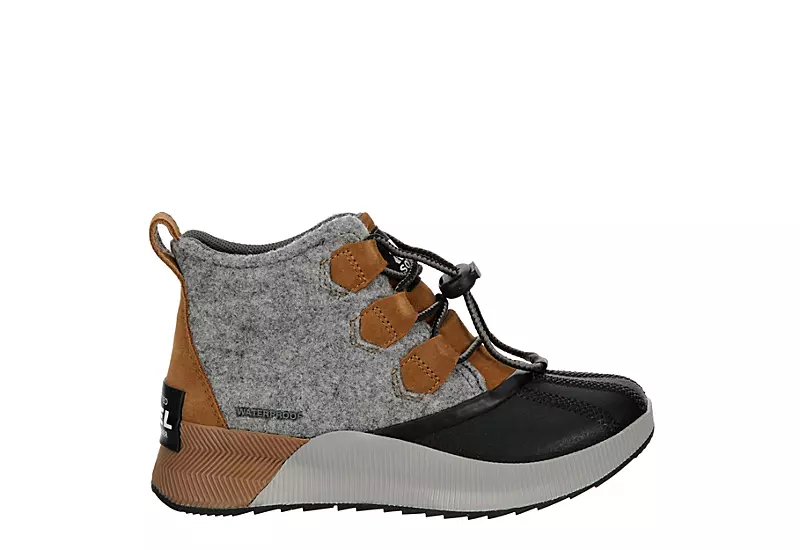 Sorel Girls Out And About Classic Lace-up Boot - Tan - Image 2