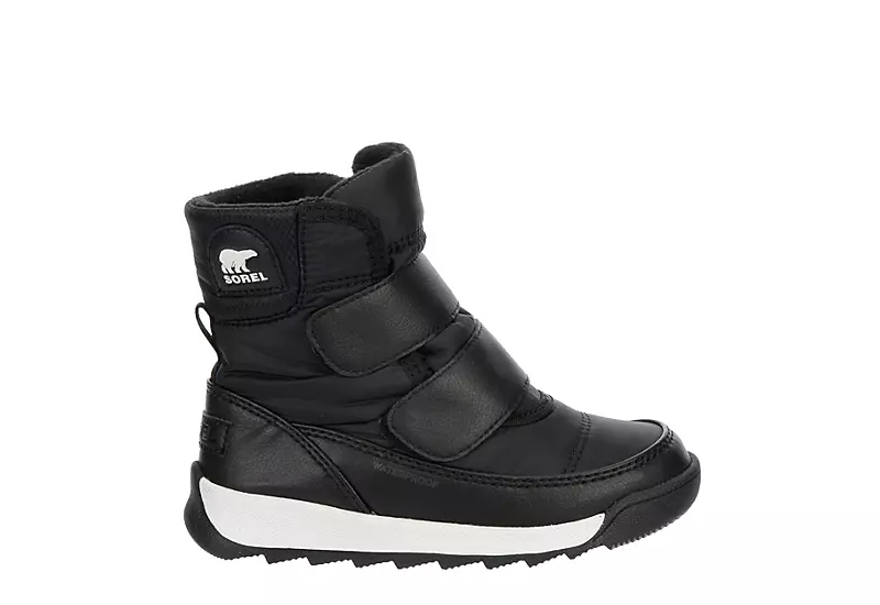 Sorel Boys Whitney Ii Strap Wp Snow Boot - Black - Image 2