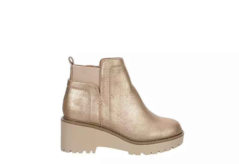 Dv By Dolce Vita Girls Fury Wedge Bootie - Rose Gold - Image 2