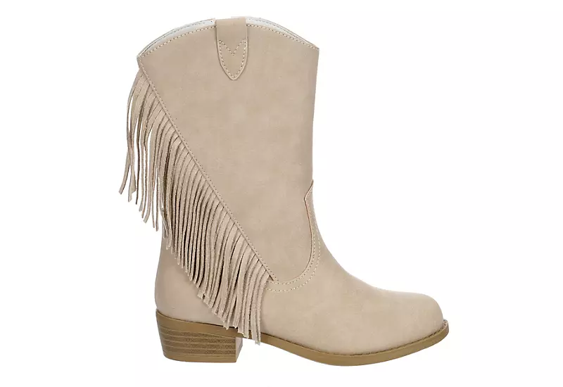 Dv By Dolce Vita Girls Lillyth Western Boot - Off White - Image 2