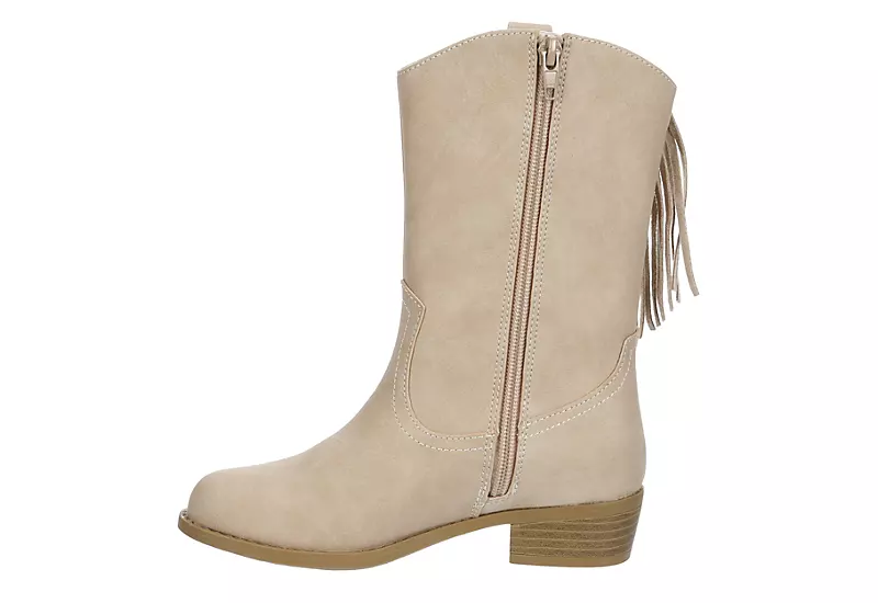 Dv By Dolce Vita Girls Lillyth Western Boot - Off White - Image 4
