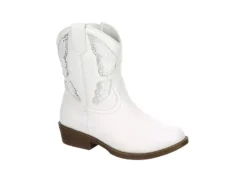 Madden Girl Girls Mpillar Western Boot - White