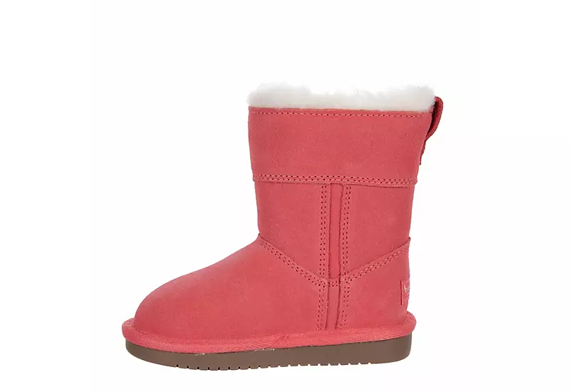 Koolaburra By Ugg Girls Infant Aribel Short Fur Boot - Pink - Image 4