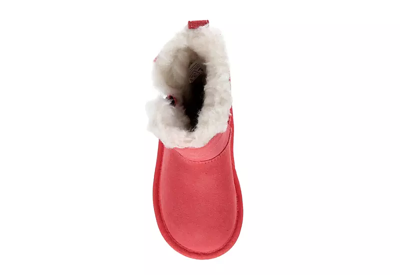 Koolaburra By Ugg Girls Infant Aribel Short Fur Boot - Pink - Image 6