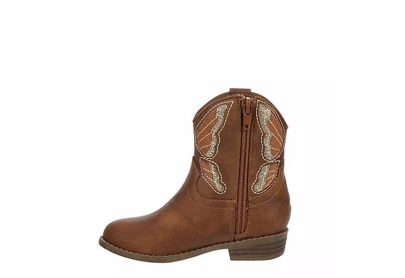 Madden Girl Girls Tpillar Western Boot - Tan - Image 4