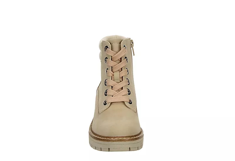 Cupcake Couture Girls Lexi Lace-up Boot - Beige - Image 3